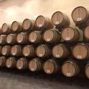 Barrel racks supplied to several wineries for space savings with a possibility to do batonnage.