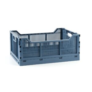 Maxi πτυσσόμενο καλάθι μπλε για το σπίτι 17lt 40x30x17cm 4317
