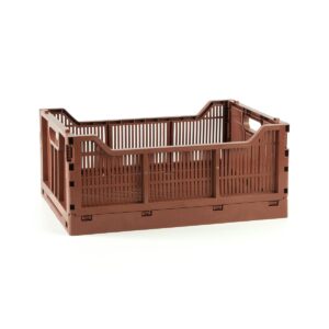 Maxi πτυσσόμενο καλάθι καφέ για το σπίτι 17lt 40x30x17cm 4317