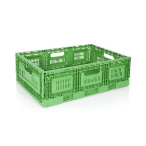 Agricultural Folding Green Crate 37lt 60x40x18cm F6418