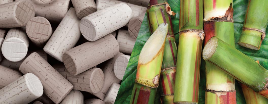 Nomacorc Green Line closures and sugarcane raw materials
