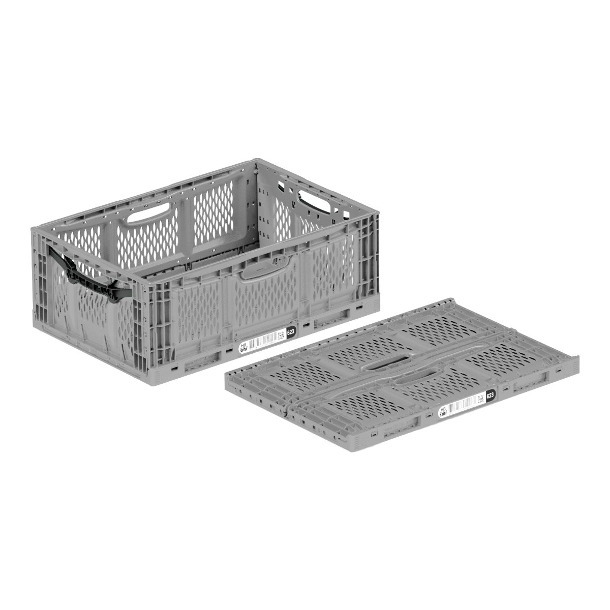 Αναδιπλούμενο τελάρο Clever Fresh Box advance γκρι 60x40x23cm - Image 1