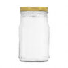 Glass jar VASO Venezia 314ml with gold twist-off cap T-63
