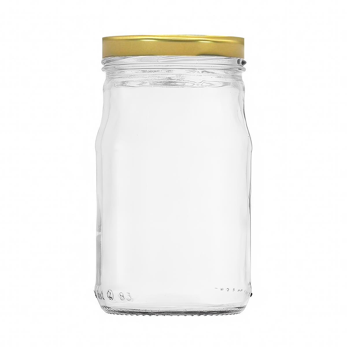 Glass jar VASO Venezia 314ml with gold twist-off cap T-63