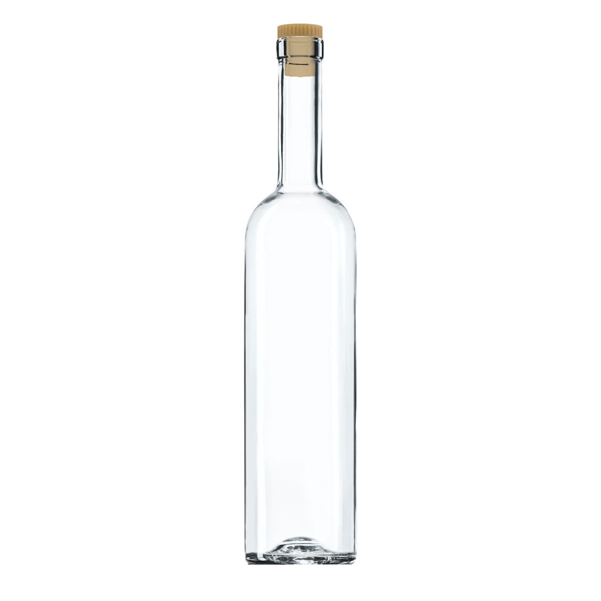 Bottle Futura White 500ml with synthetic stopper 19mm