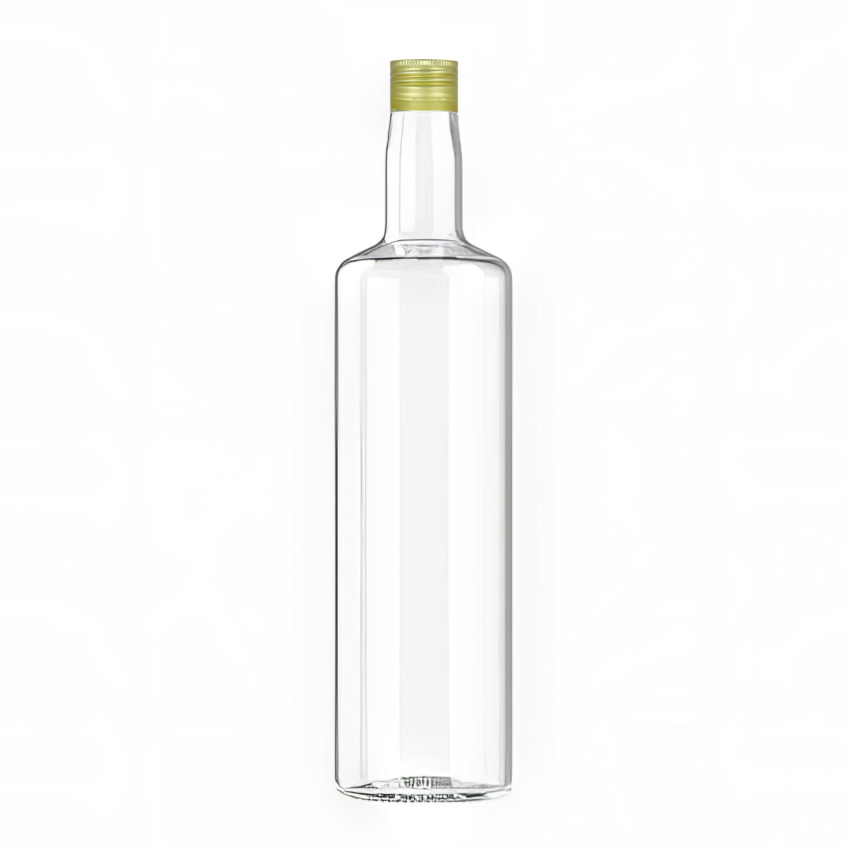 Bottle Tonda Evoluzion White 700ml with gold screw cap 31.5x24mm