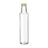 Bottle Dorica White 250ml with gold screw cap 31.5x18mm