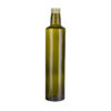 Bottle Dorica Dark Green 500ml with gold screw cap 31.5x18mm