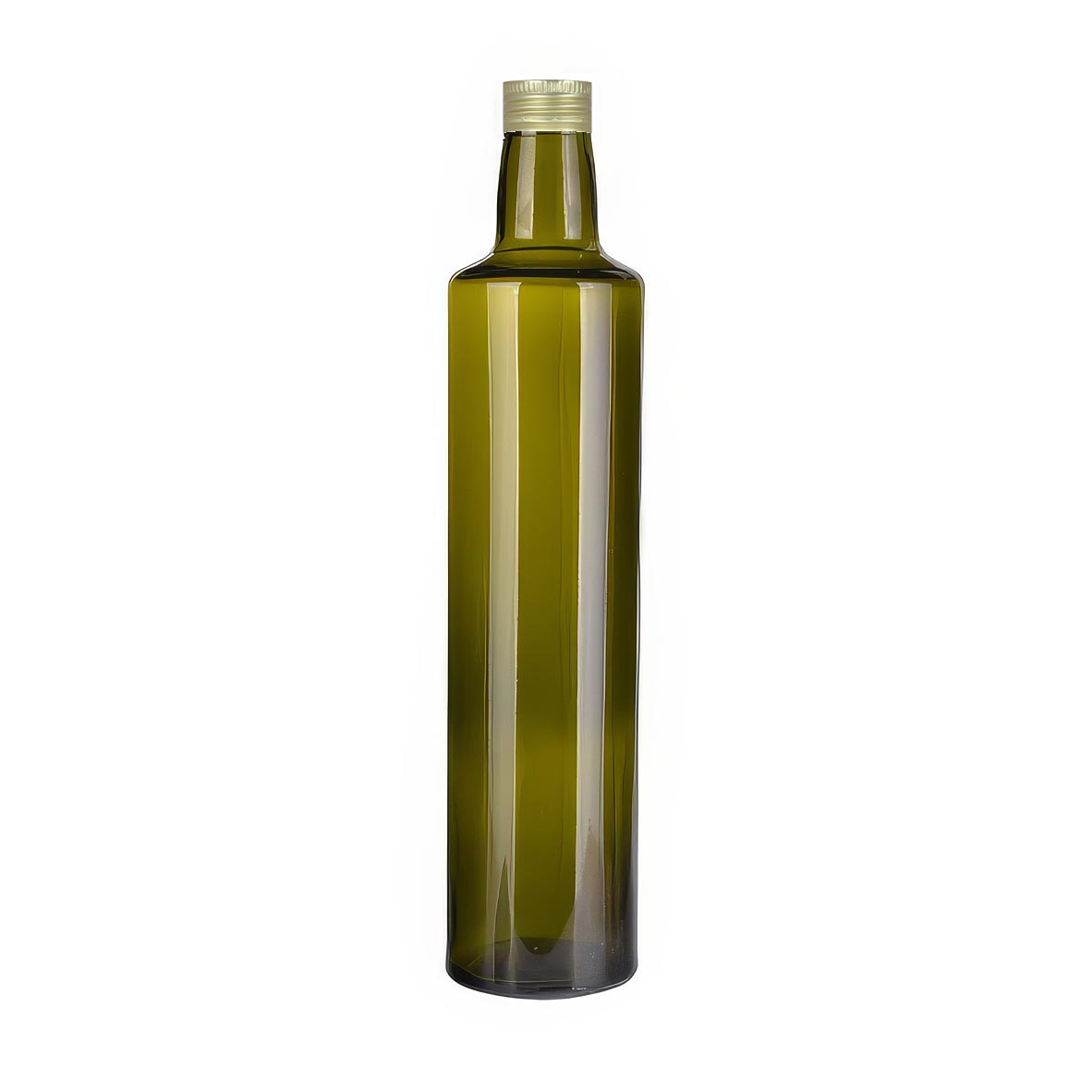 Bottle Dorica Dark Green 500ml with gold screw cap 31.5x18mm