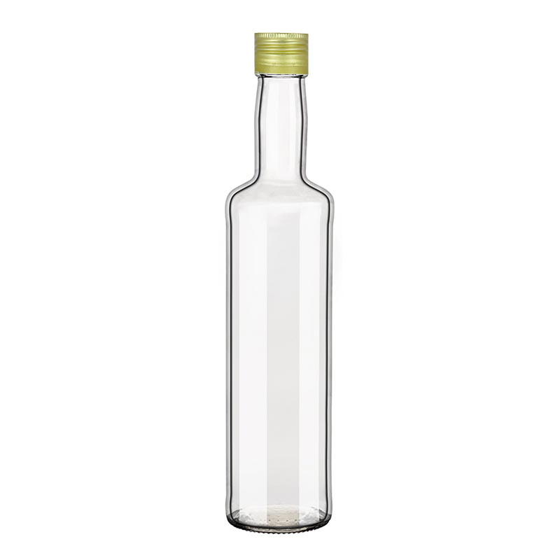 Bottle Gama White 500ml with gold screw cap 31.5x24mm
