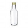 Bottle Dorica White 100ml with gold screw cap 31.5x18mm