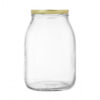 Glass jar Vaso CEE STD 1062ml with gold twist-off cap T-82