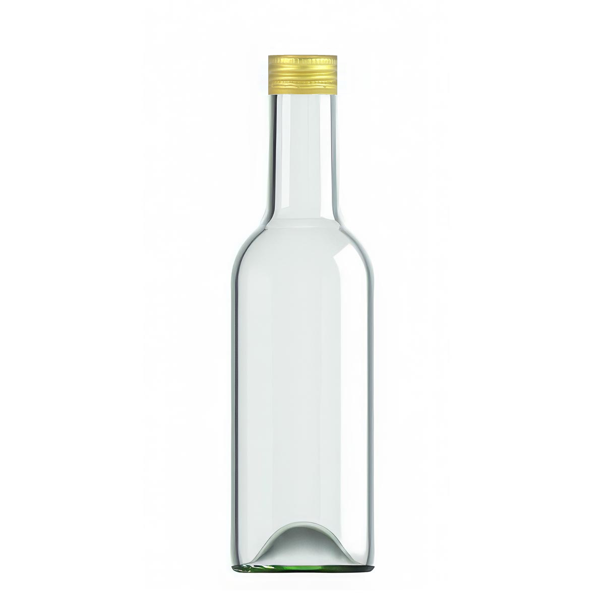 Bottle BORDOLESE AVIATION 187ml Half White with gold screw cap 28x16mm