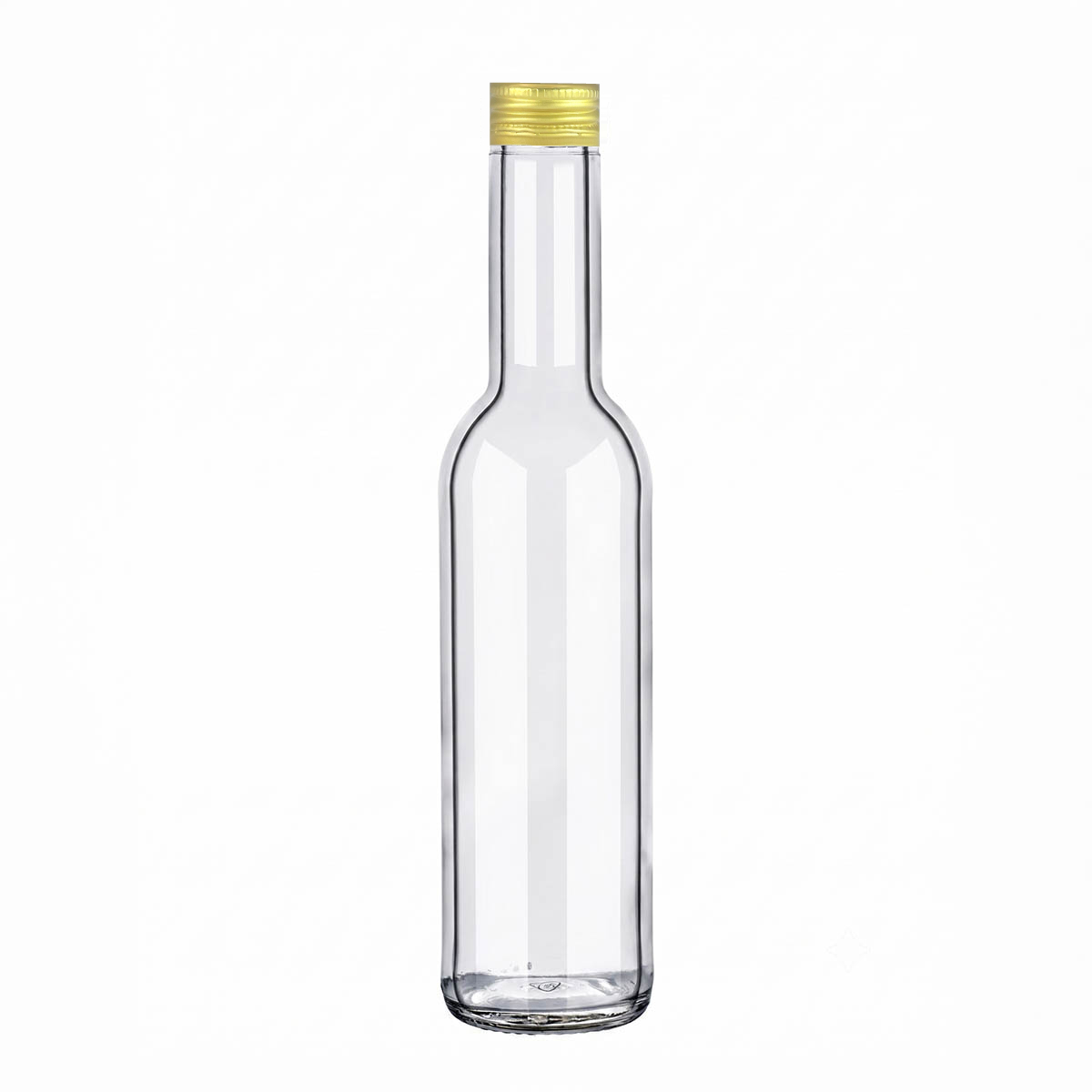 Bottle Larisa Screw White 200ml with gold screw cap 28x16mm