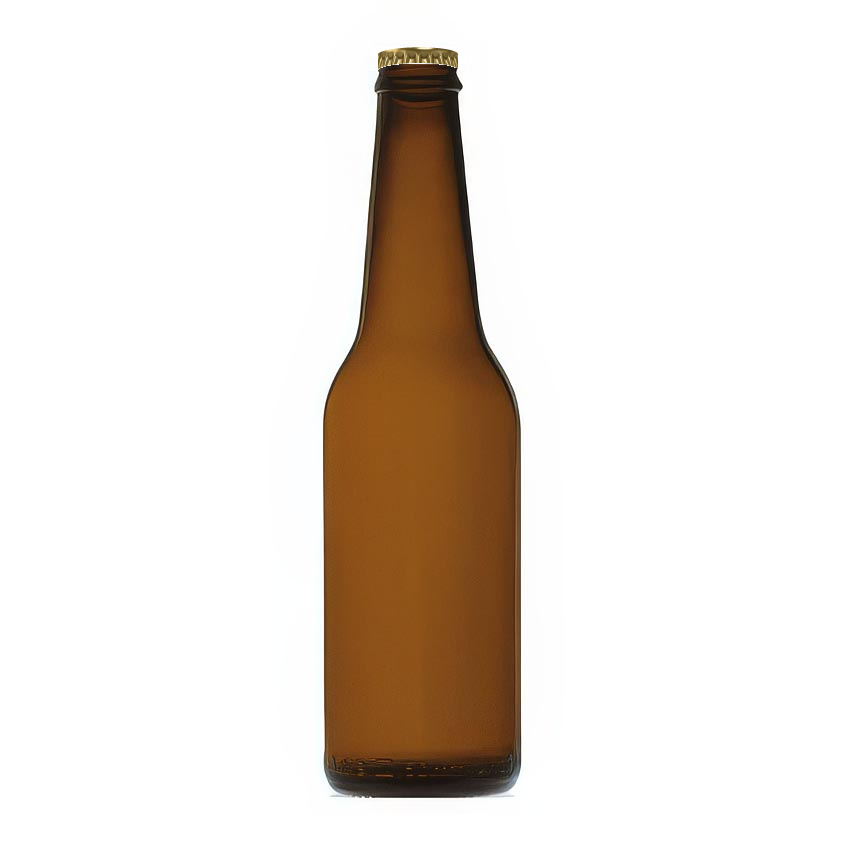 Bottle Long Neck Beer Bottle 330ml with crown cap 26mm