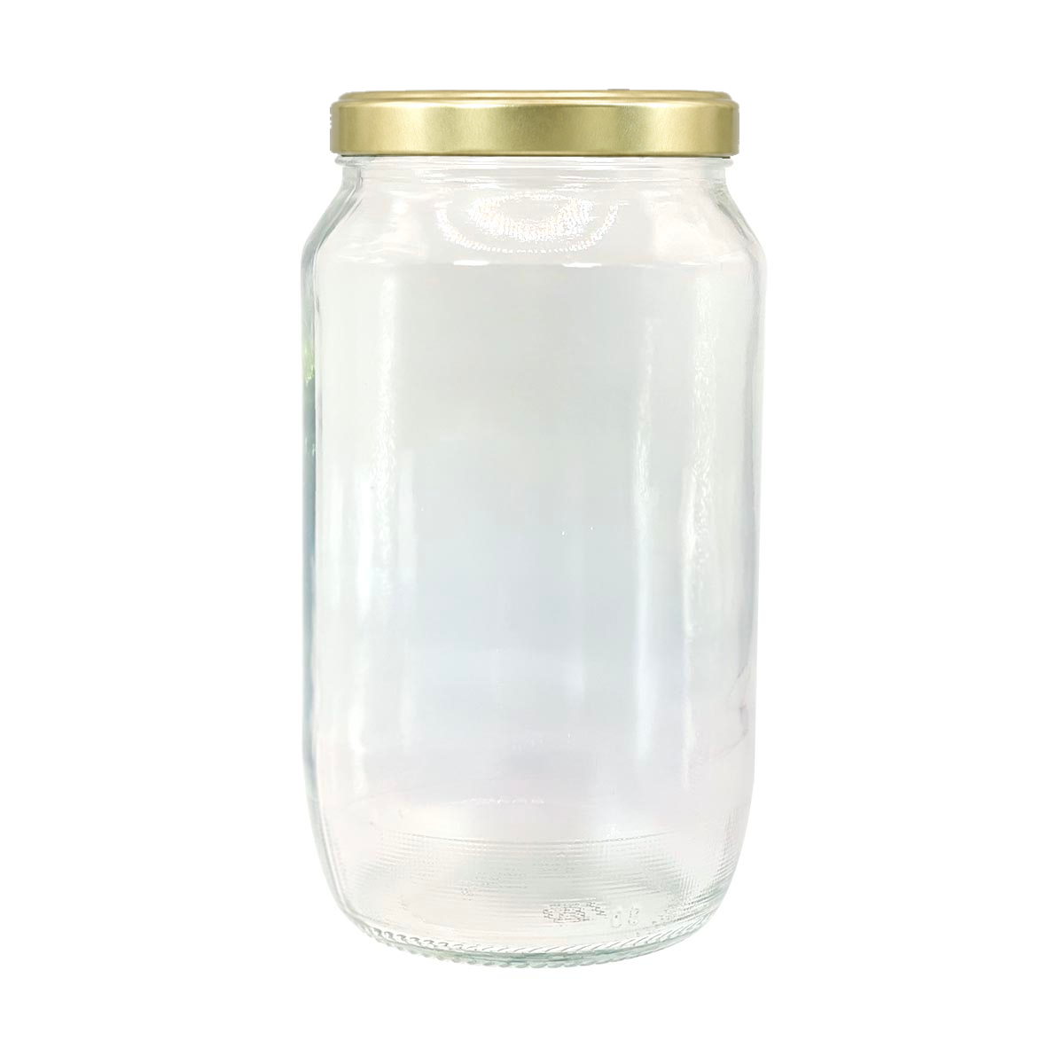 Glass jar Vaso Europa 720ml with gold twist-off cap T-77