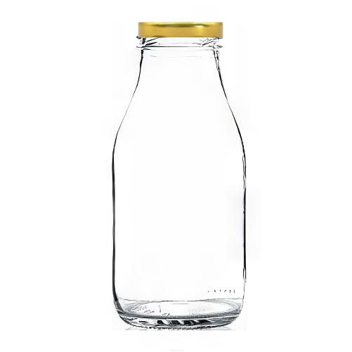 Glass jar Succo 250ml with gold twist-off cap T-43