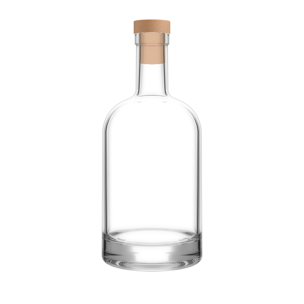 Bottle RDB White - 500ml with synthetic stopper 19.5x22mm