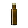 Bottle Dorica Dark Green 100ml with gold screw cap 31.5x18mm