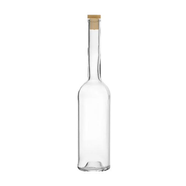 Bottle Opera White 500ml with synthetic stopper 19mm