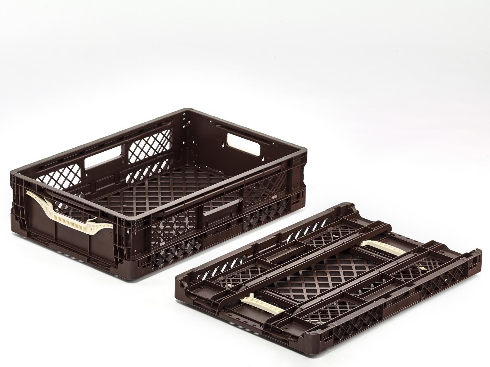 Foldable Collapsible Clever Fresh Box advance Brown 59,6x39,6x15,35cm - Image 1