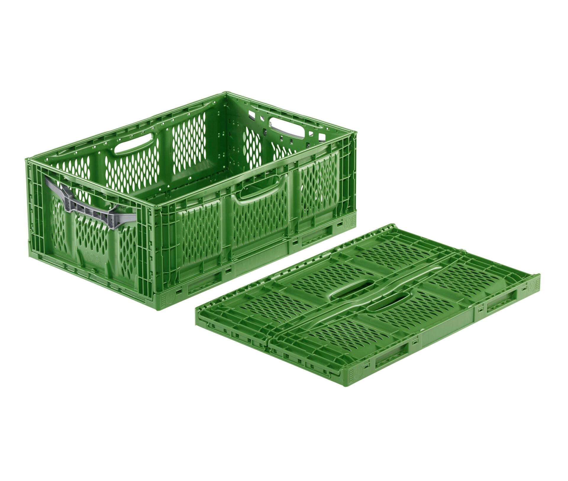 Foldable Collapsible Clever Fresh Box advance Green 60x40x23cm - Image 1