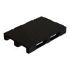 Black Plastic Pallet vario1208M basic 1200x800x148mm