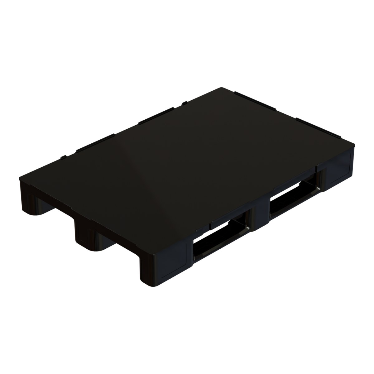 Μαύρη πλαστική παλέτα vario1208M basic 1200x800x148mm - Image 1